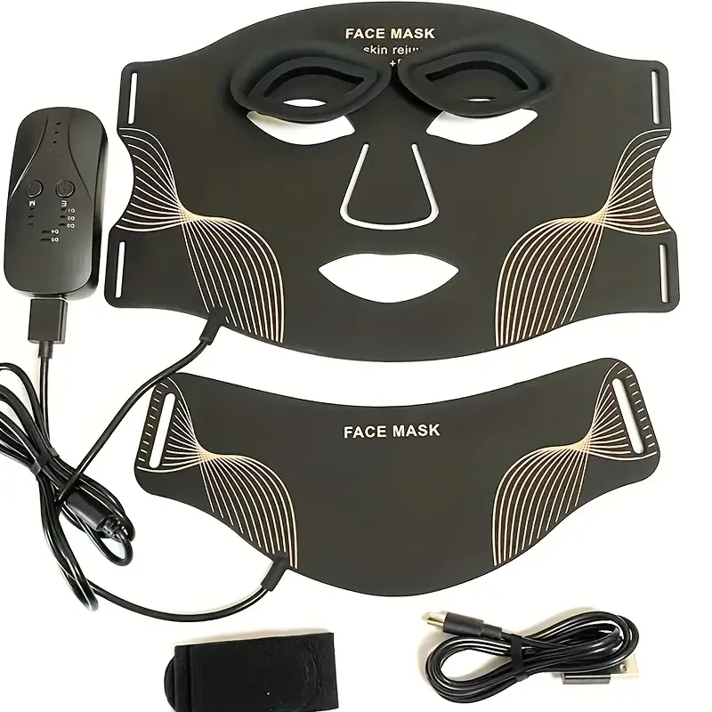 ELON-YC Rechargeable 7-Color LED Facial & Neck Mask