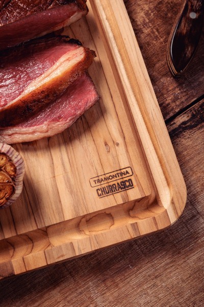 Cutting Board Teak Wood 490x280mm - Tramontina
