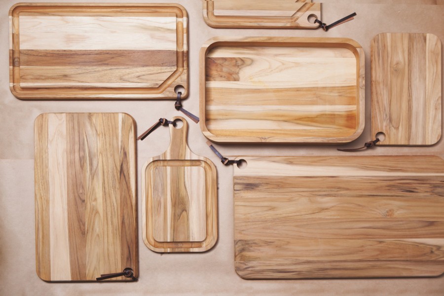 Cutting Board with handle, Teak wood 460x230mm - Tramontina