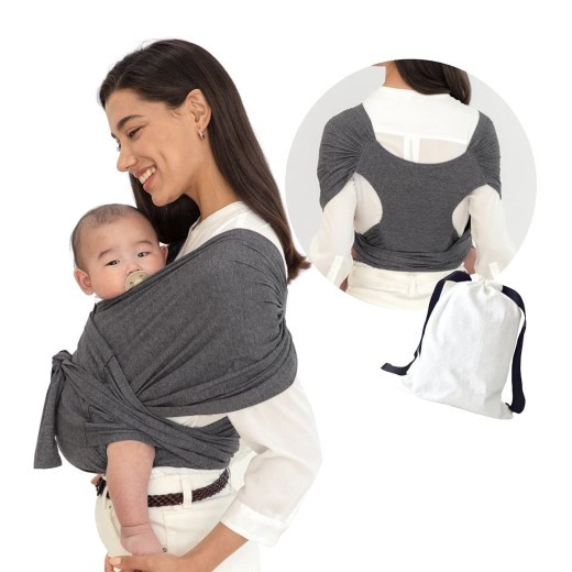 Grid Cross Simple Baby Sling X-type Front Holding Type