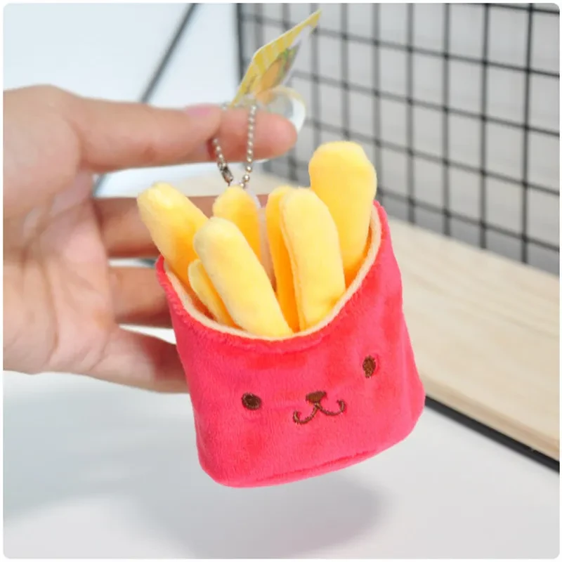 Korean Style Hamburger Sandwich Cute Plush Pendant Keychain