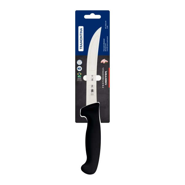 Professional Master Black Boning Knife Curved 6", 15cm - Tramontina