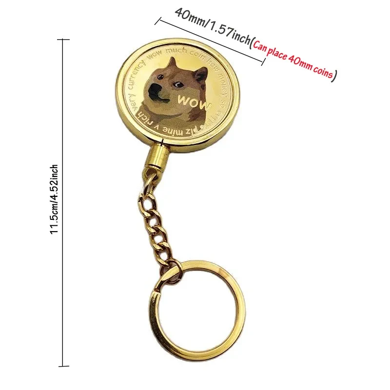 Dog Commemorative Coin Animal Head Medallion