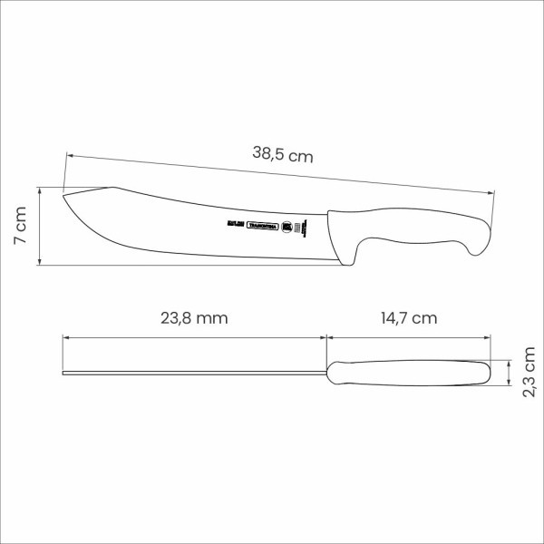 Professional Master Black Meat Knife 10", 24cm - Tramontina
