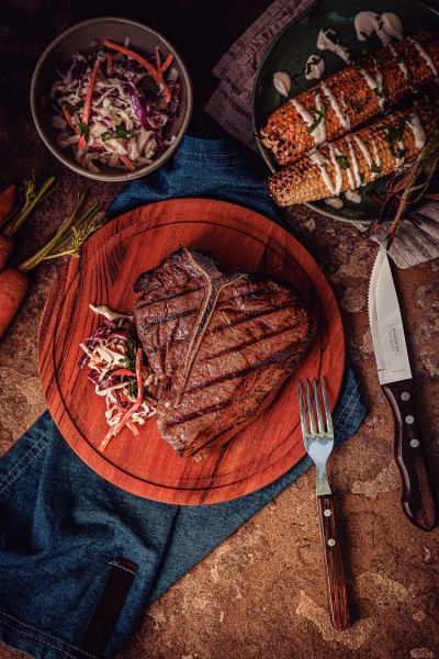 Churrasco Jumbo Steak Cutlery 12 Piece Set - Brown - Tramontina
