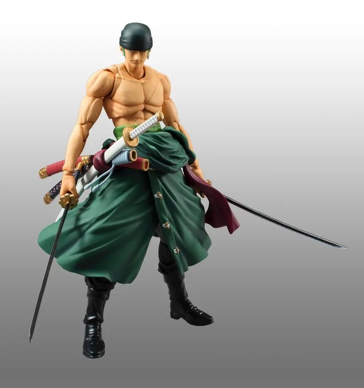 Anime One Piece 18cm BJD Roronoa Zoro Moveable Joints PVC Action Figure