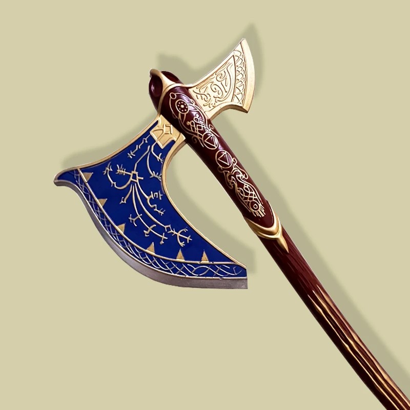 God of War Kratos Leviathan Axe Replica | Plastic Ragnarok Weapon Model for Cosplay