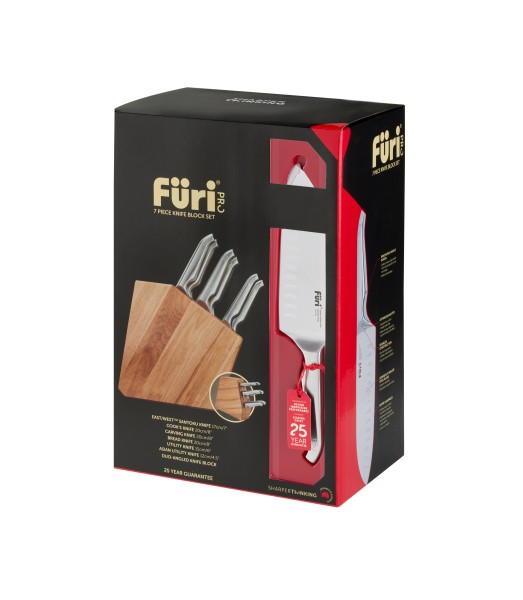 Pro Duo-Angled Knife Block Set 7 Piece - Furi