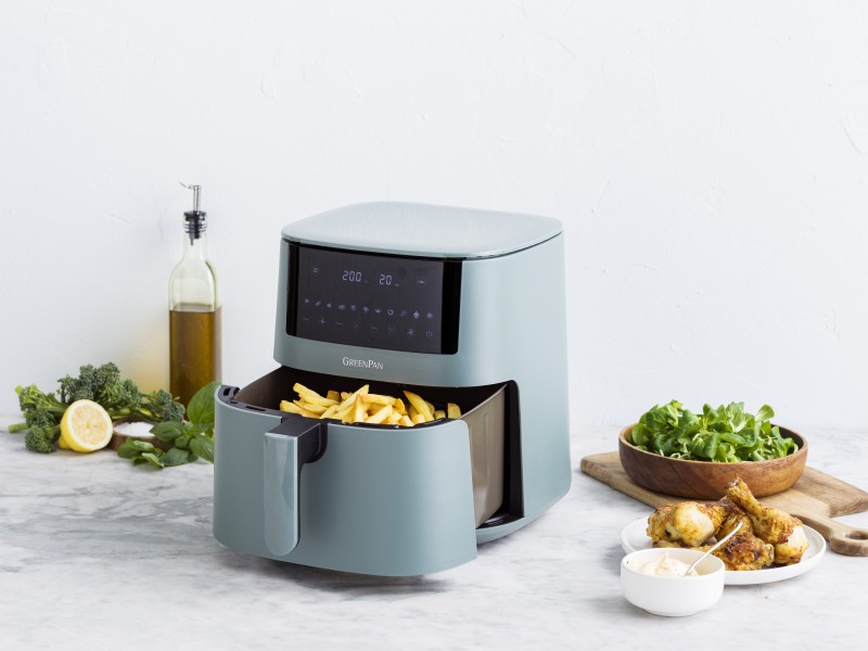 GreenPan Bistro Airfryer 1 basket 7.2L- Smokey Blue  - GreenPan