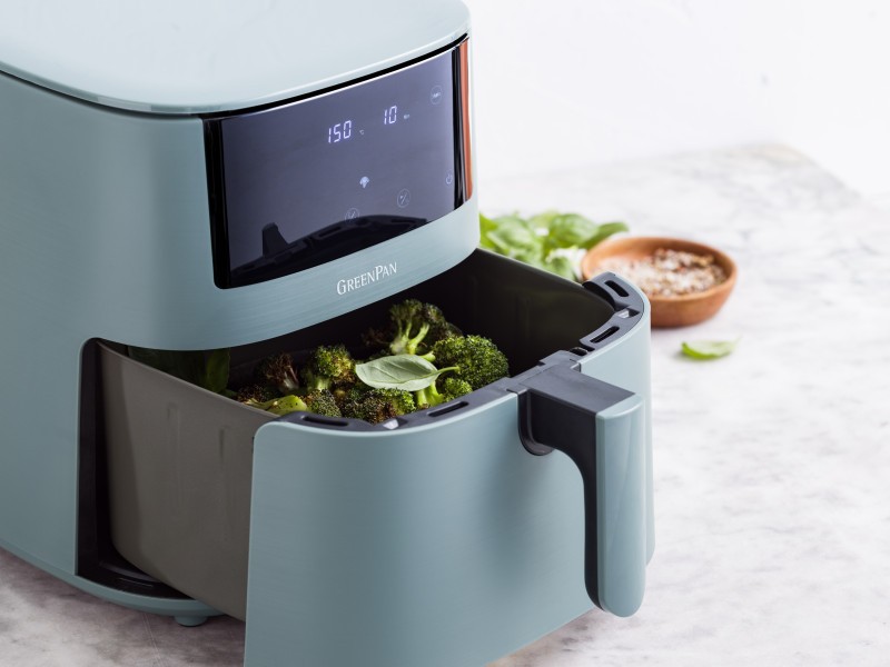 GreenPan Bistro Airfryer 1 basket 7.2L- Smokey Blue  - GreenPan