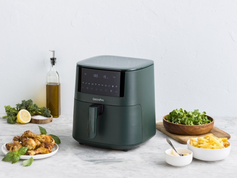 GreenPan Bistro Airfryer 1 basket 7.2L- Pine Green - GreenPan