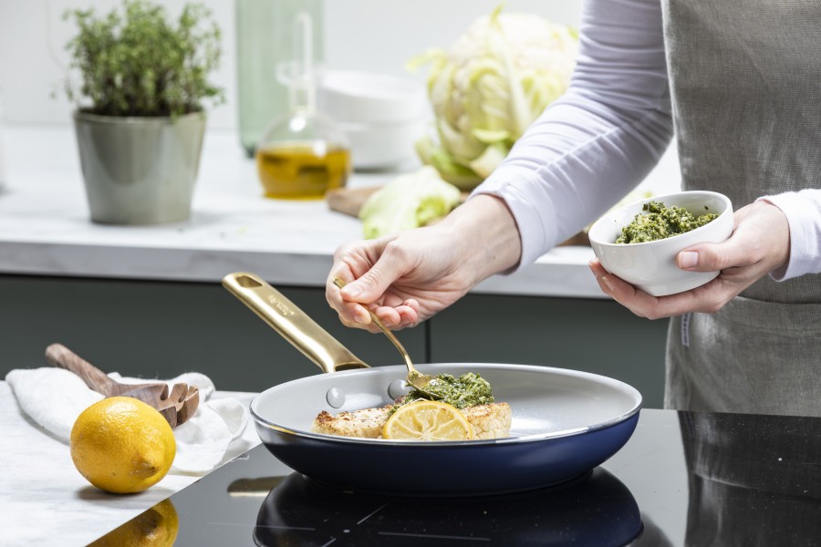 Padova Navy Blue Open wok 28cm/ 3.7L - GreenPan