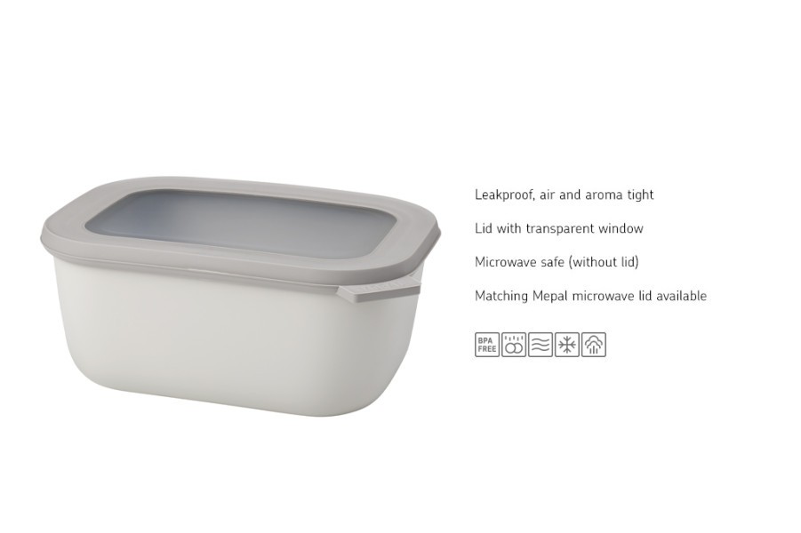 Cirqula Rectangle Large Set 3 Piece Nordic White - Mepal