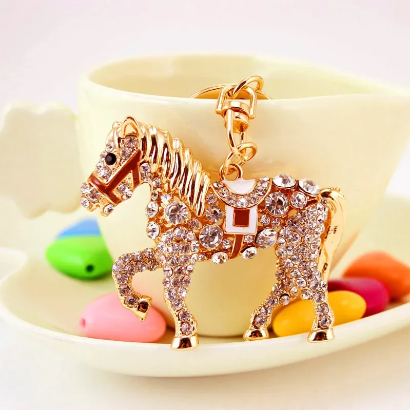 Horse Keychain Key Chain Fashion Accessories Metal Pendant Keyring