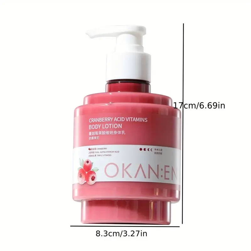 cranberry fruit acid body lotion