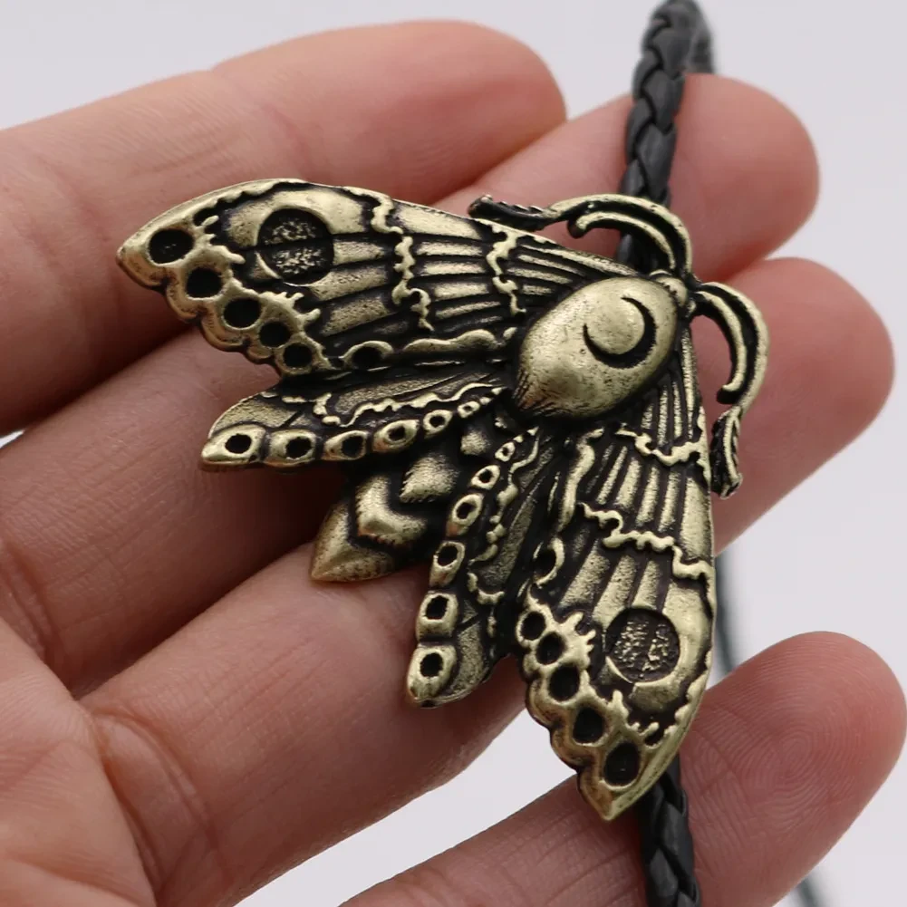 Insect Butterfly Pendant moon Rune Necklace