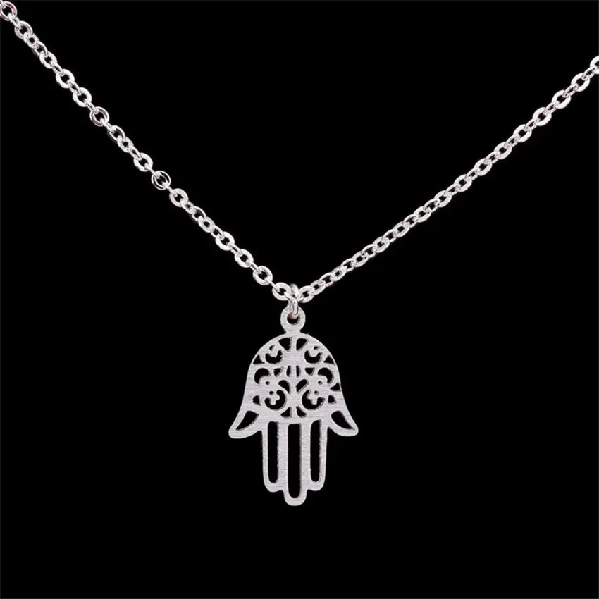 Hassam Palm Titanium Steel Pendant Necklace