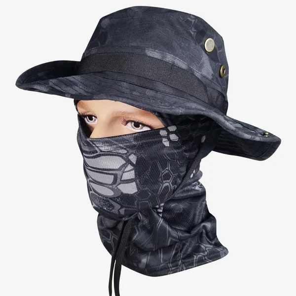 Cooling Neck Gaiter Face Mask Boonie Hat Set