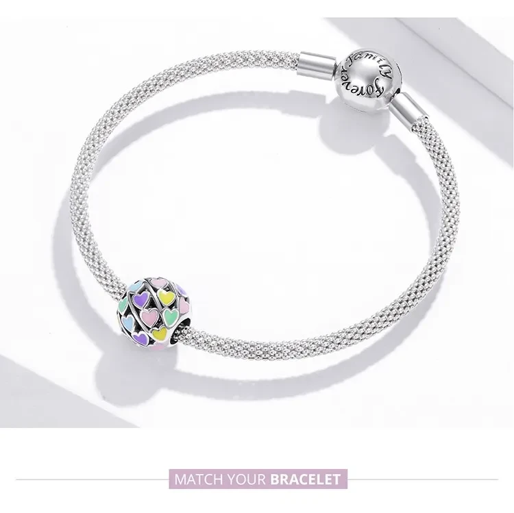 Rainbow Pendant Bracelet Charm Garden Castle