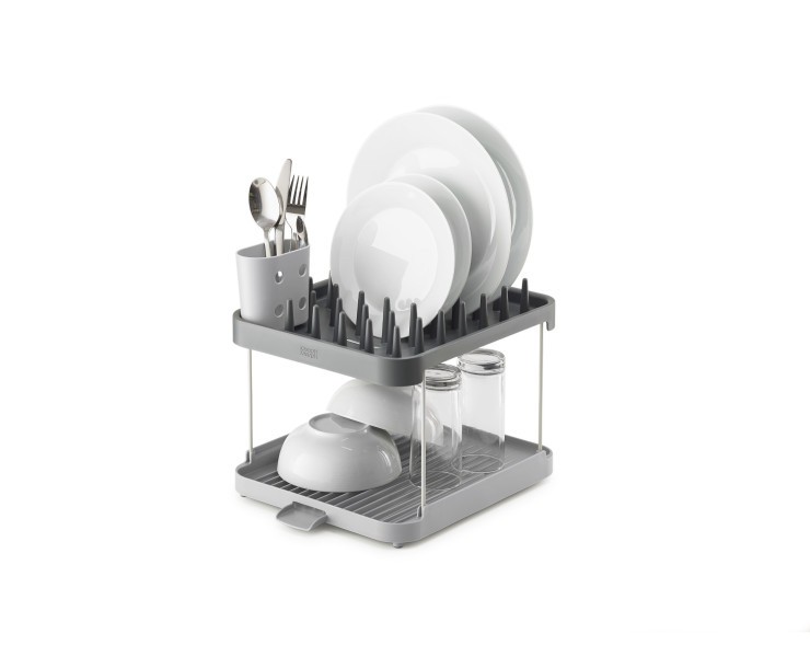 2-tier Dish Rack - Grey - Joseph Joseph Duo