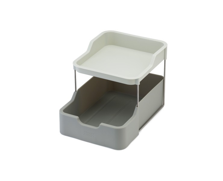 2tier Cupboard Orgniser w/Drawer - Joseph Joseph Duo
