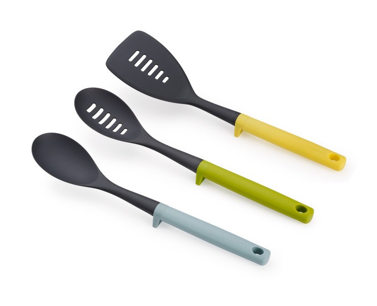 3-piece Utensil Set with integrated tool rests - Joseph Joseph Duo