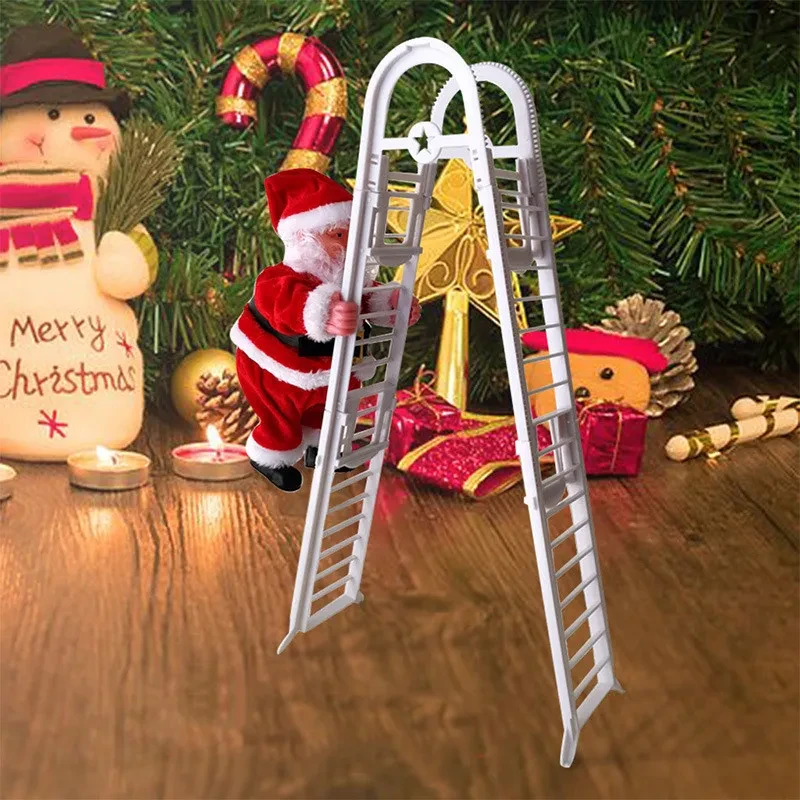 Electric Ladder Santa Claus Toy