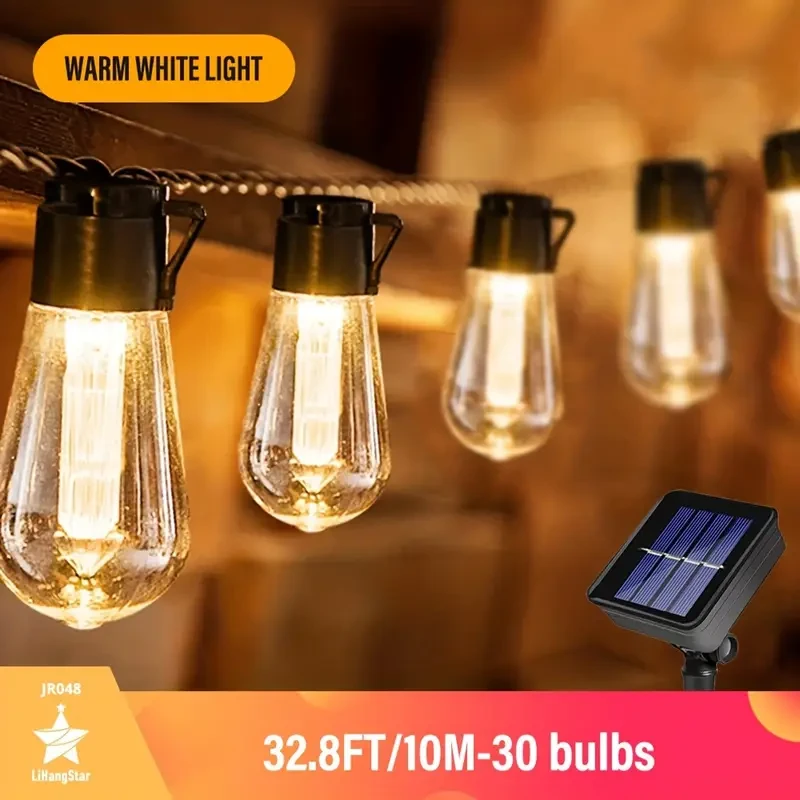 GoldenCentury Solar String Lights