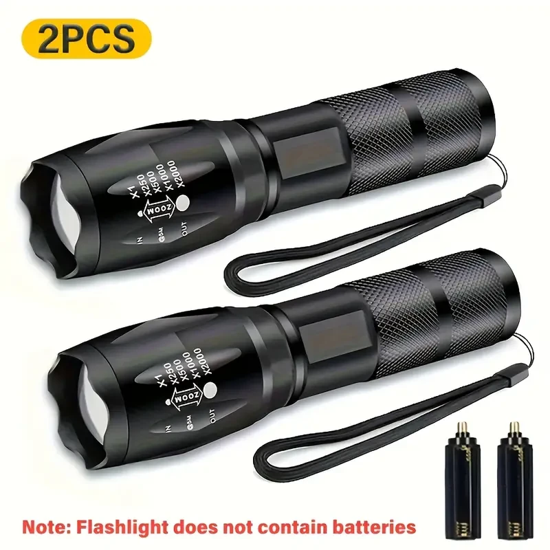 2pcs GoldenCentury Handheld LED Aluminum Flashlight