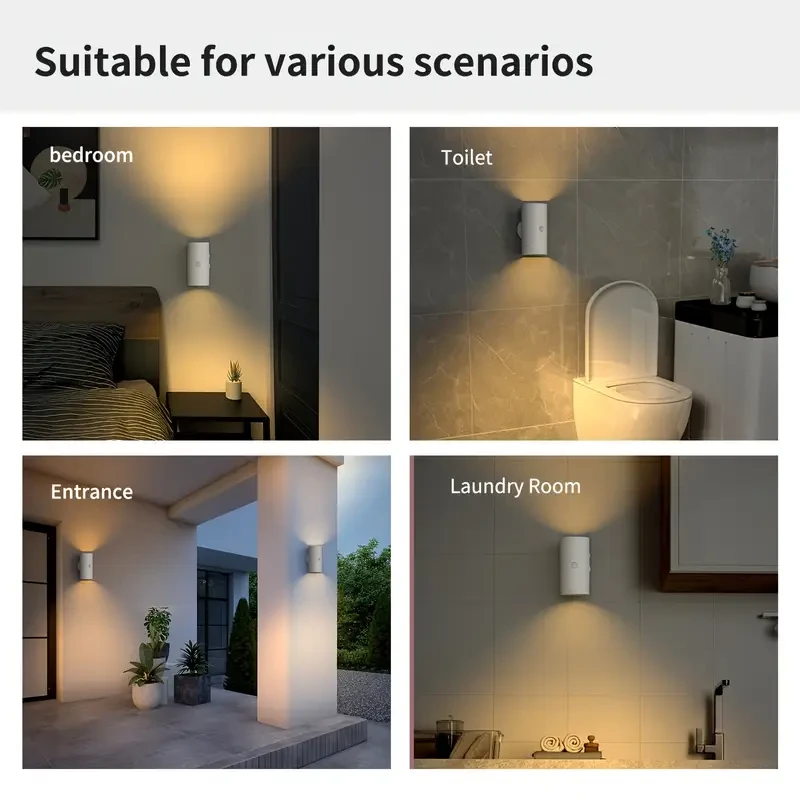 4pcs GoldenCentury Rechargeable LED Motion Sensor Wall Lights
