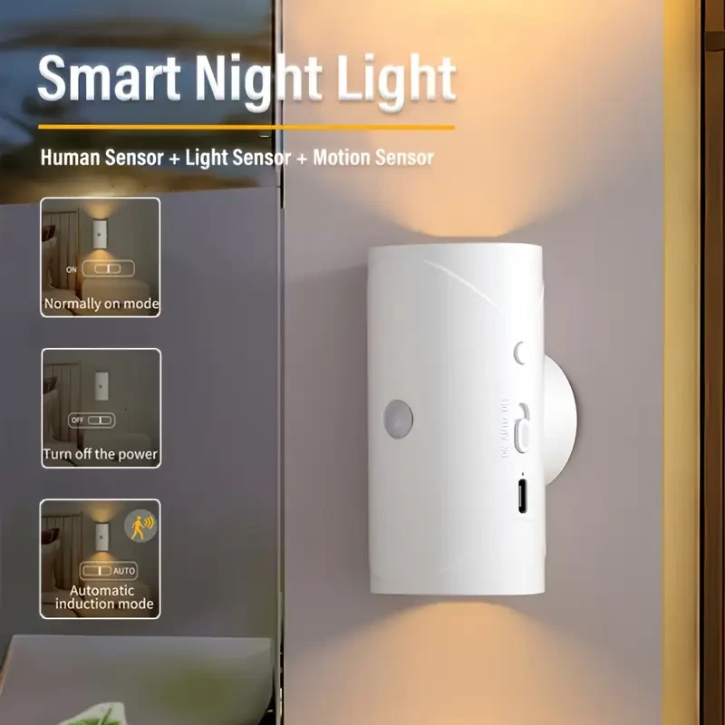 4pcs GoldenCentury Rechargeable LED Motion Sensor Wall Lights