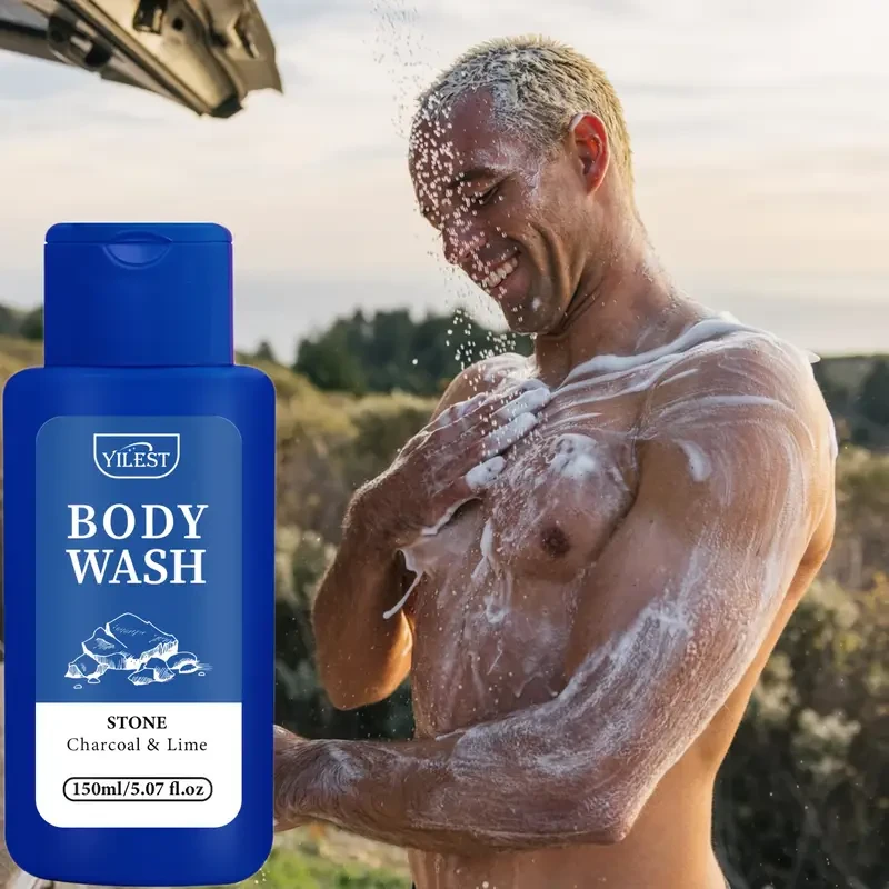 YILEST Mint & Sea Salt Hydrating Body Wash for Men