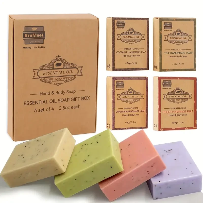 Handmade Essential Oil Soap Set
