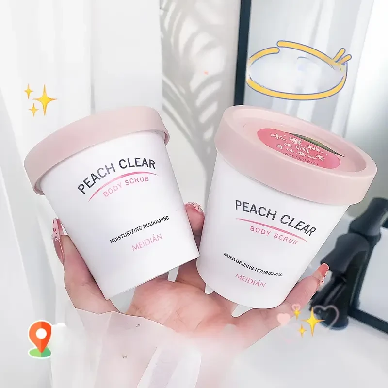 Hypoallergenic Peach Clear Exfoliating Body Scrub