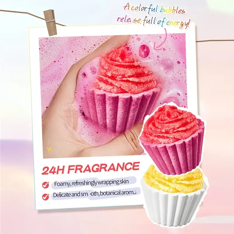 Sadoer Ice Cream-Shape Bath Bombs Set