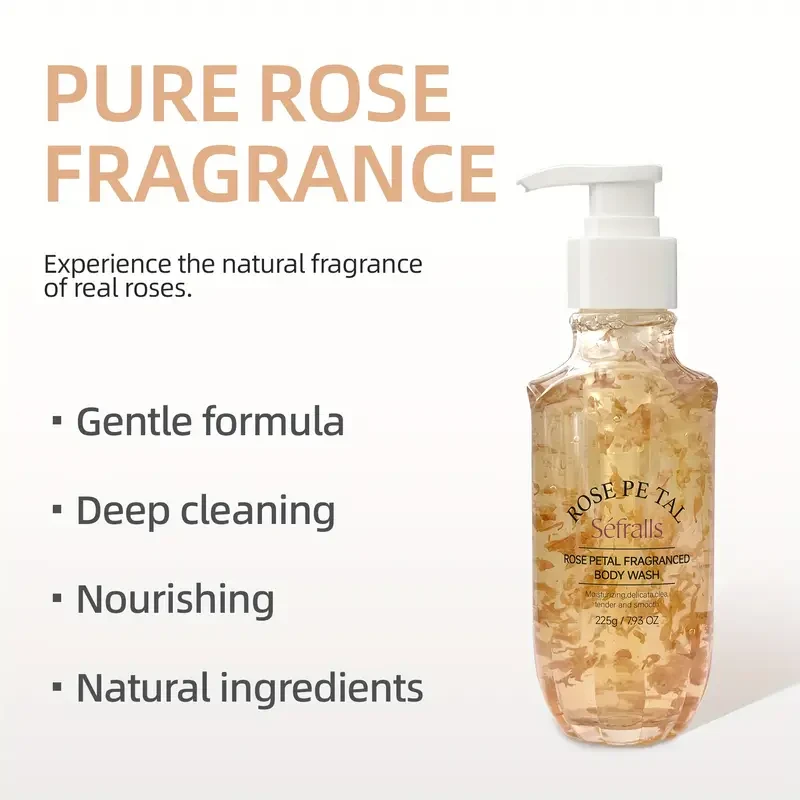 Sfralls Rose Petal Fragrance Shower Gel