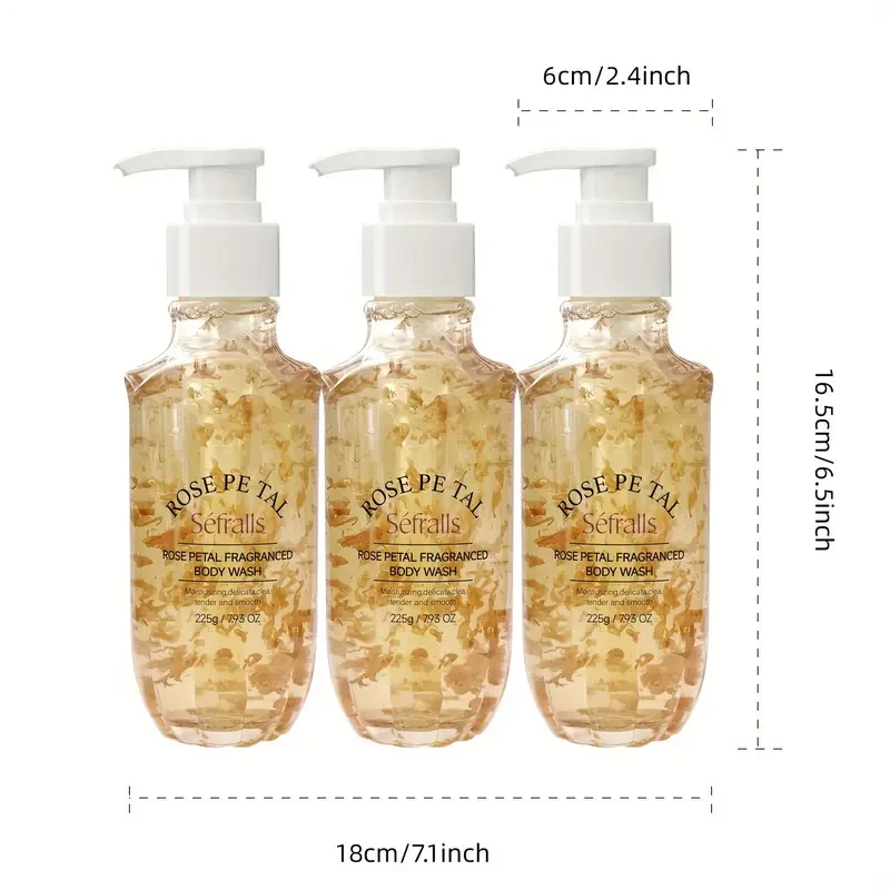 Sfralls Rose Petal Fragrance Shower Gel