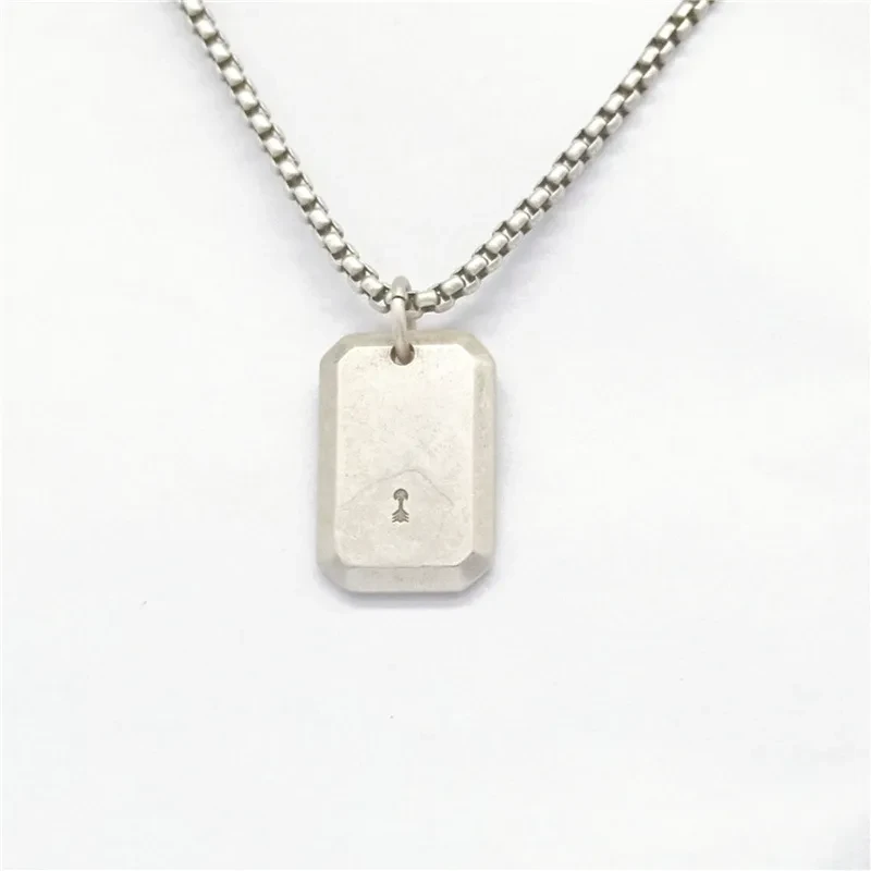 Fashion Retro Double-sided Lettering Pendant