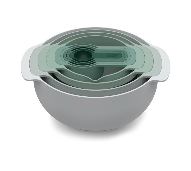 Nest 9 Piece Bowls - Sage - Joseph Joseph