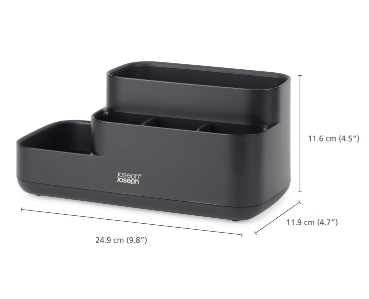 Easystore Bathroom Caddy - Black - Joseph Joseph