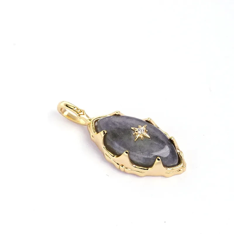 Stone Horse Eye Female Necklace Pendant