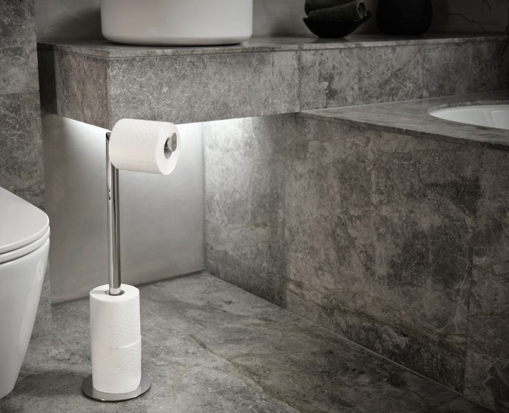 Luxe 2in1 Toilet Roll Stand  - Joseph Joseph