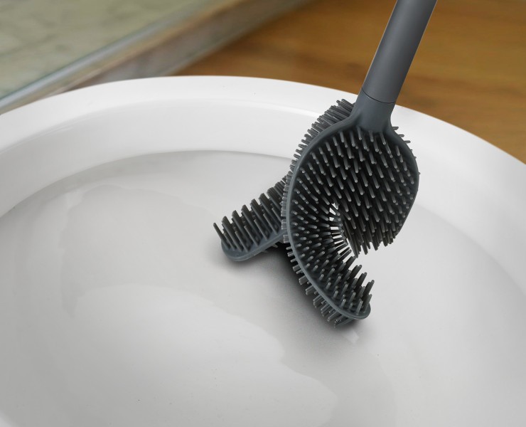 Flex 360 Luxe Toilet Brush - Stainless Steel - Joseph Joseph