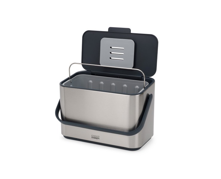 Collect 4L Stainless Steel Food Waste Caddy  - Joseph Joseph