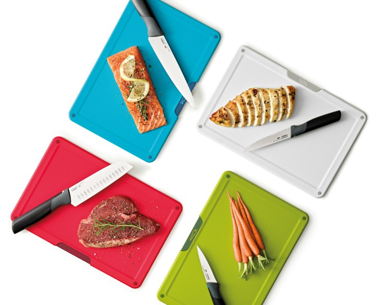 Folio Icon Plus 8 Piece Knife & Board Set  - Joseph Joseph
