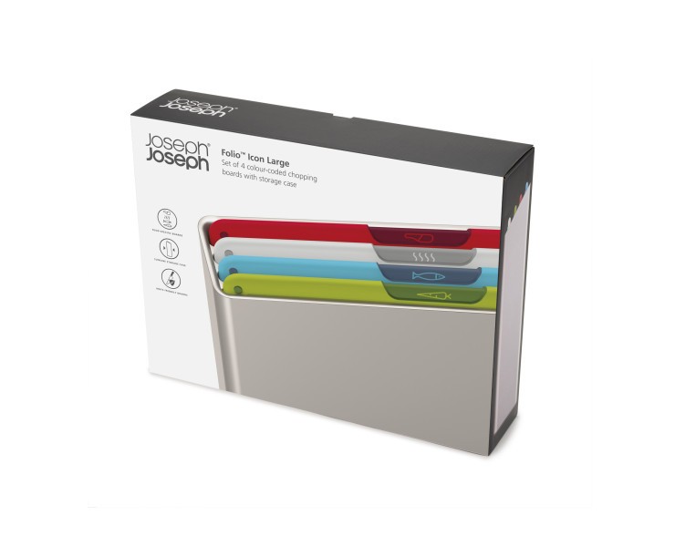 Folio Icon 4-Piece Chopping Board Set Large - Joseph Joseph
