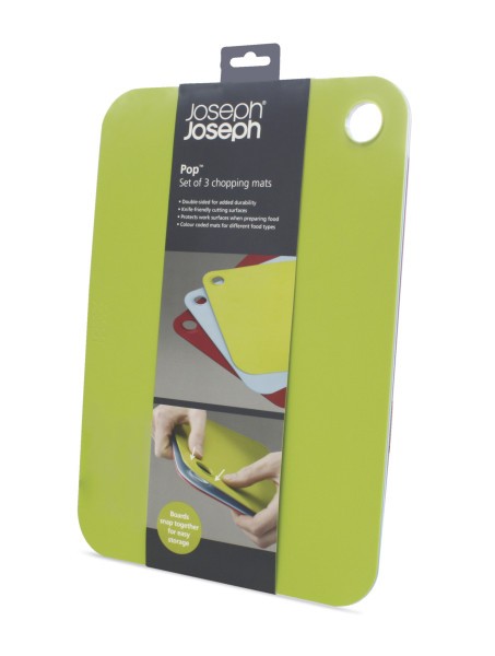 Pop Chop Mats Multi Col Set3  - Joseph Joseph