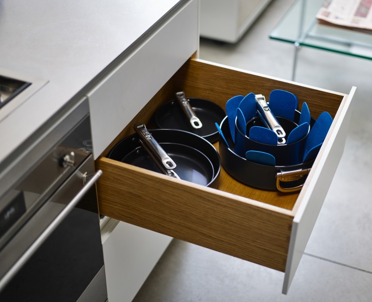 Space 3 Piece Non-Stick Induction Saucepan Set - Joseph Joseph
