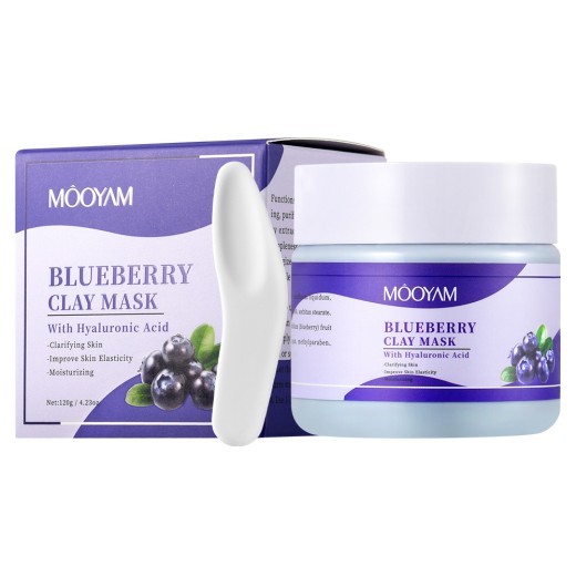 Cleansing And Pore Refining Blackhead Removing Blueberry Clay Mask
