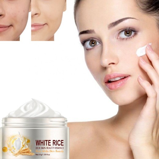 White Rice Skin Rejuvenation Fading Wrinkle Firming Pores Acne Removing Hydrating Crea